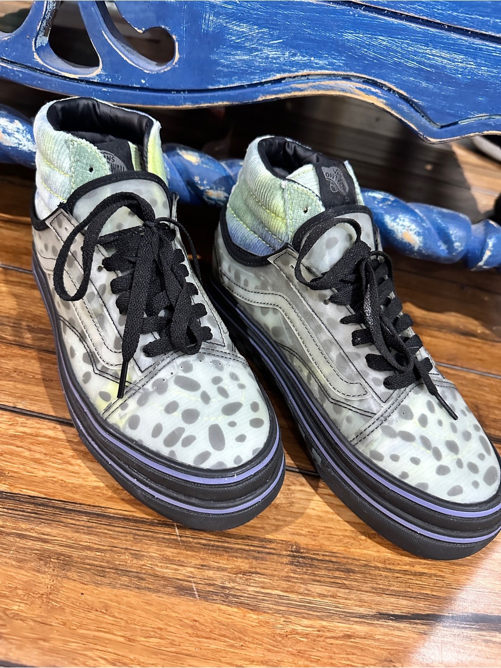 Vans Super Comfycush S Blotched Multi/ Black Womens 7.5 Men 6 Checkered Skater